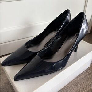 Nine West Navy Patent Pointed-Toe Pumps-BRAND NEW